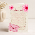 $1 / Tarjeta Imprimible de Amor Romántica + Sorpresa Interactiva QR (Edición Amor Maravilloso & Scrapbook Watercolor)