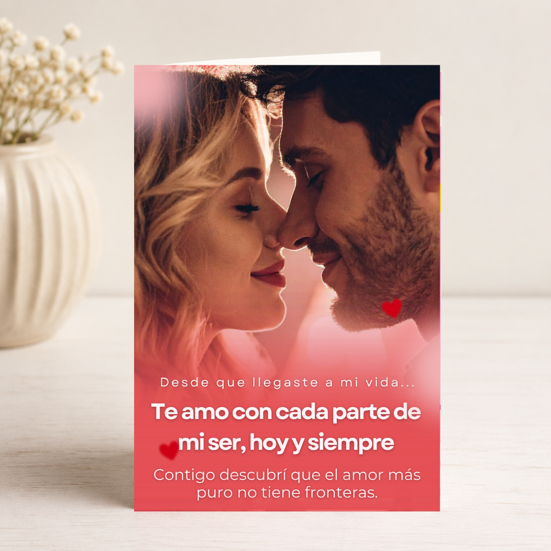 $1 / Tarjeta Musical Imprimible de Amor Romántica + Sorpresa Interactiva QR (Edición Cada Parte de Mi Ser & Golden Hour Couple)