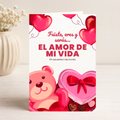 $1 / Tarjeta Musical Imprimible de Amor y Amistad + Sorpresa Interactiva QR (Edición Pedido al Universo & Valentine Teddy with Chocolates)