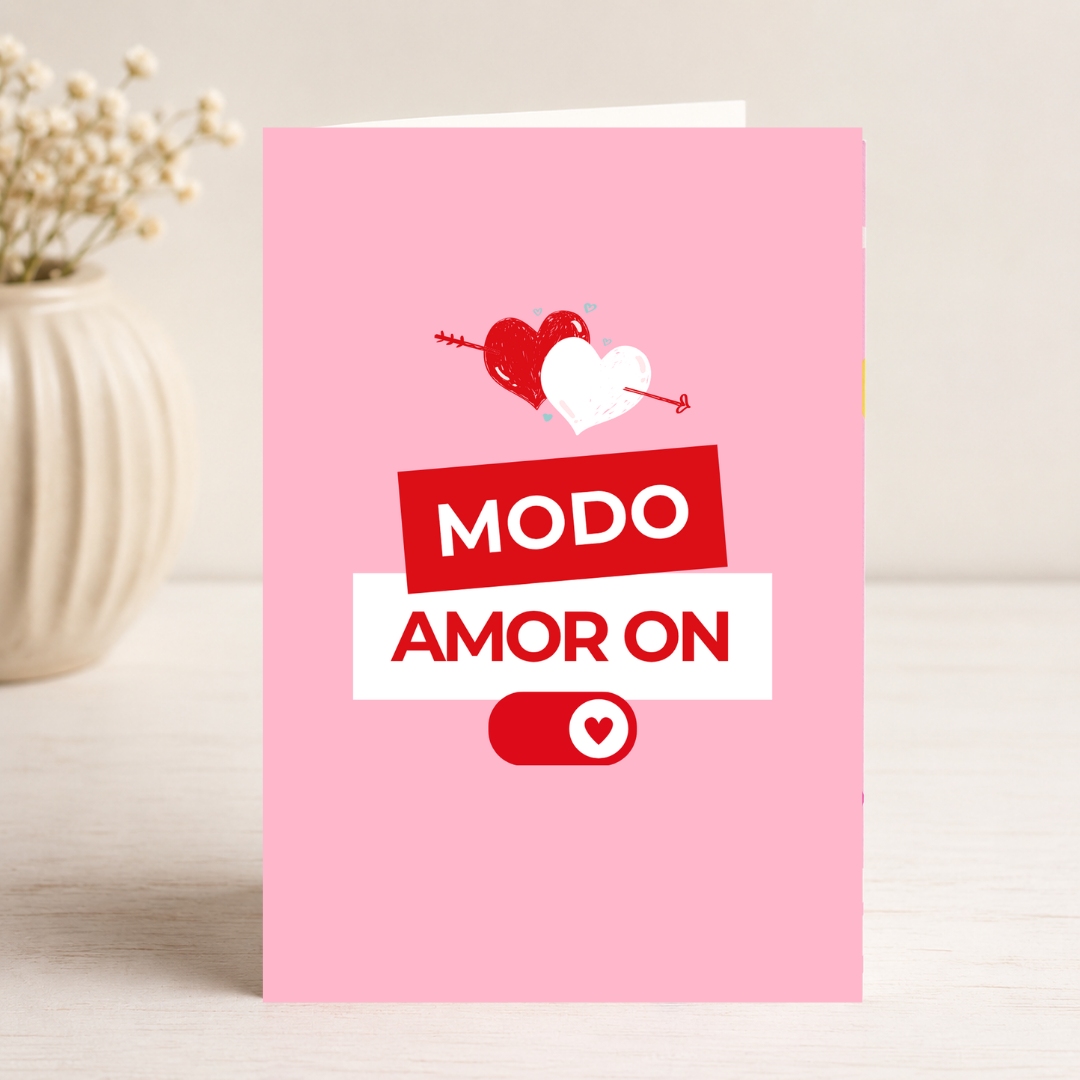 $1 / Tarjeta Musical Imprimible de Amor Romántica + Sorpresa Interactiva QR (Edición Modo Amor On & Cupids Arrow Switch)