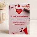 $1 / Tarjeta Musical Imprimible de Amor Romántica + Sorpresa Interactiva QR (Edición Gracias Por Existir & Romantic Gift Flatlay)