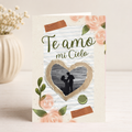 $1 / Tarjeta Musical Imprimible de Amor Personalizable + Sorpresa Interactiva QR (Edición Te Amo Mi Cielo & Vintage Scrapbook Journal)
