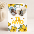 $1 / Tarjeta Musical Imprimible de Amor Personalizable con Girasoles + Sorpresa Interactiva QR (Edición Te Amo Mi Vida)